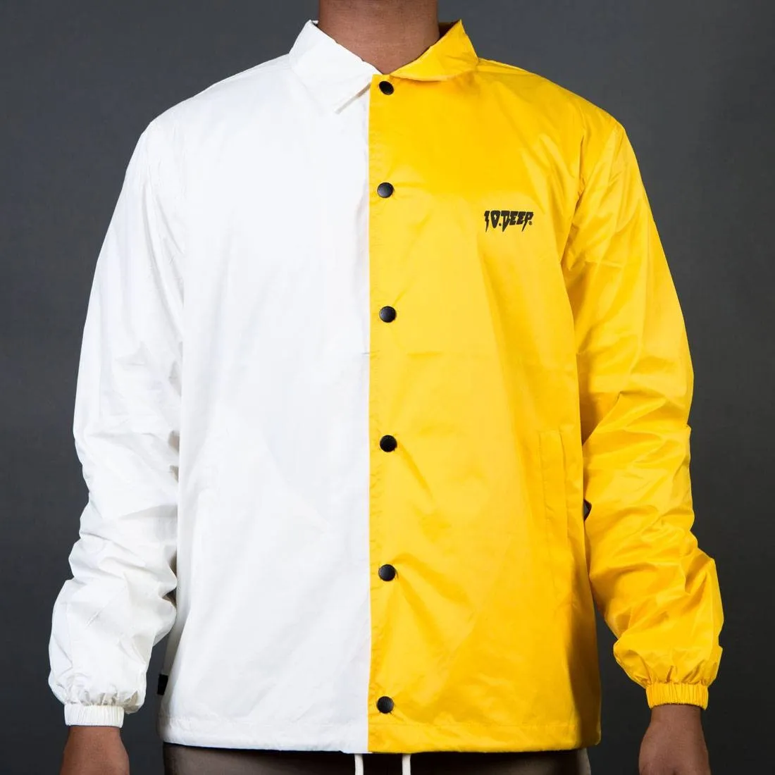 10 Deep Men Split Sound And Fury Jacket (yellow / white)