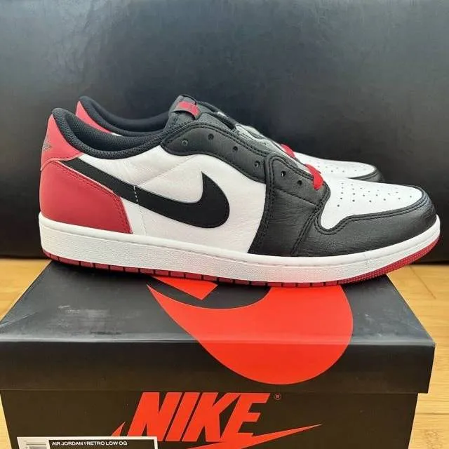 2023 nike air jordan 1 retro low og black toe