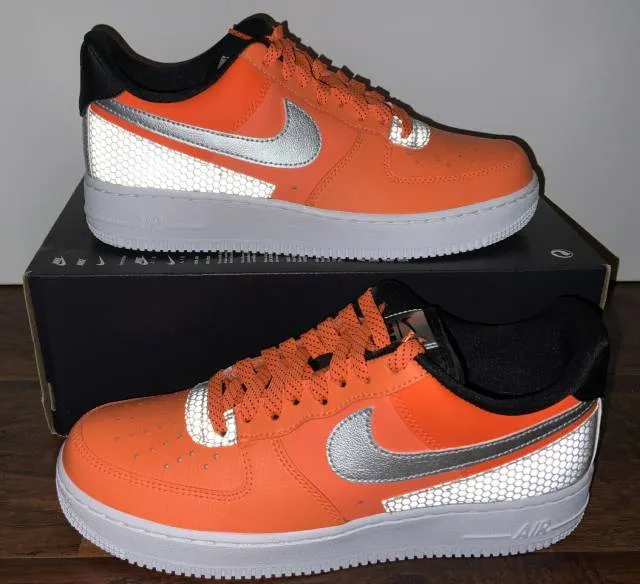 3m x nike air force 1 low total orange