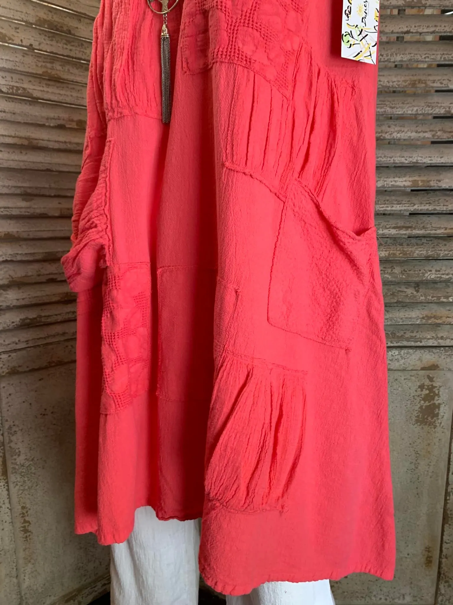 7709 Petirrojo Tank Blouse-Salmon