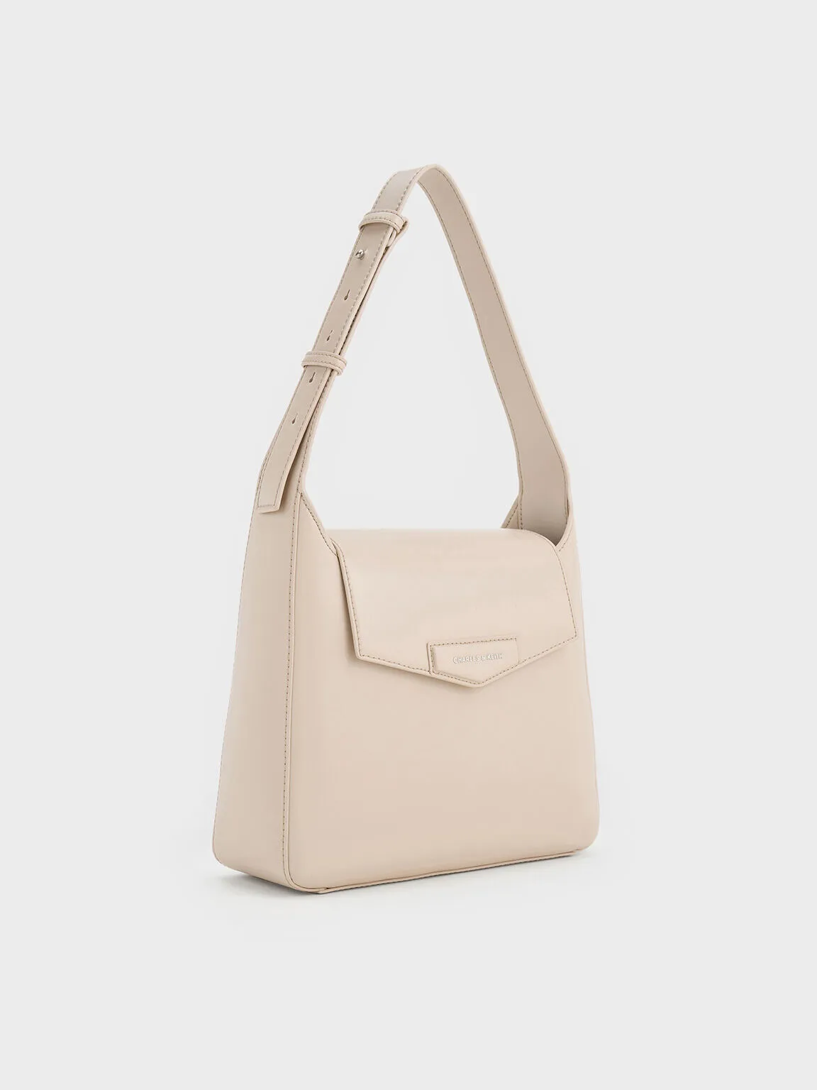 Adelie Envelope Hobo Bag - Oat