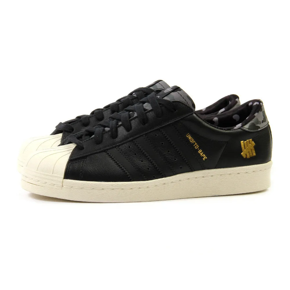 Adidas Superstar 80v UNDFTD X BAPE (Black/Black-White)