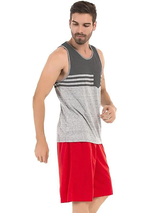 Aeropostale Patch Pocket Striped Tank