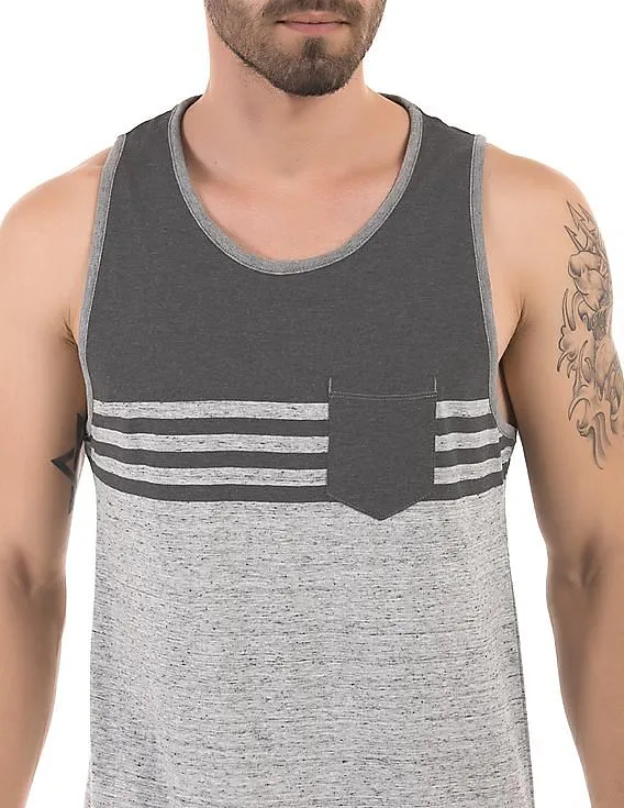 Aeropostale Patch Pocket Striped Tank