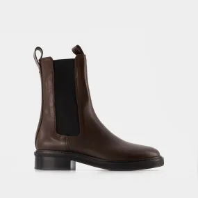 Aeyde  Jack 45Mm Round Toe in leatherChelsea Ankle Boot