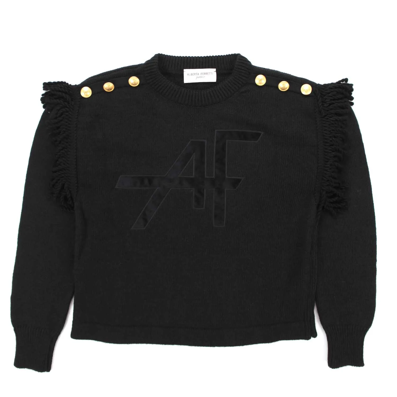 Alberta Ferretti Black Pullover For Teen And Girl