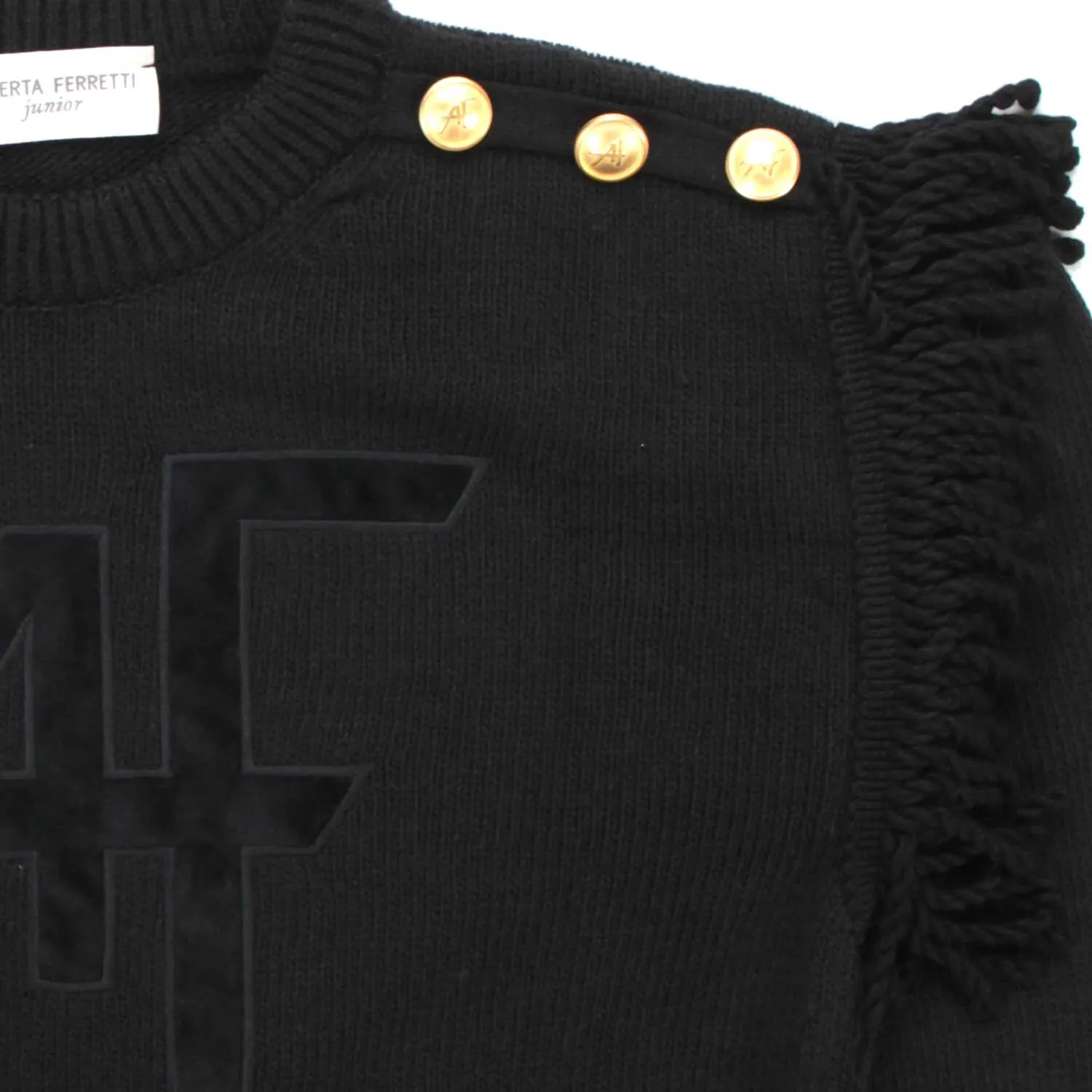 Alberta Ferretti Black Pullover For Teen And Girl