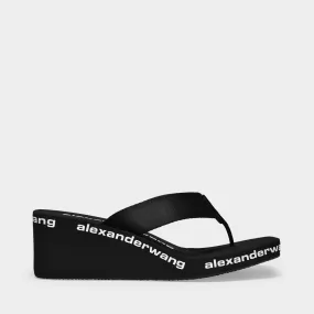 Alexander Wang  Aw Wedge 70 Sandals - Alexander Wang -  Black - Nylon