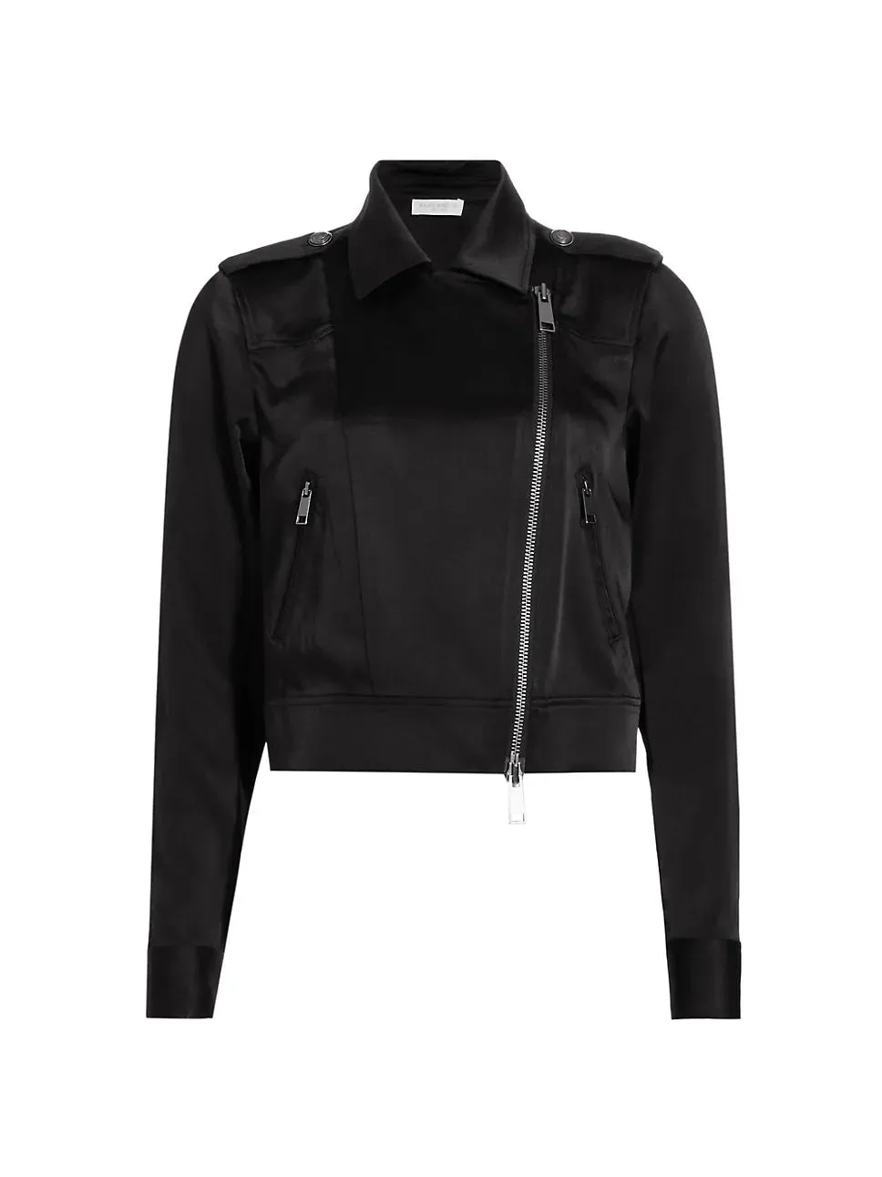 Alice Satin Jacket - Black