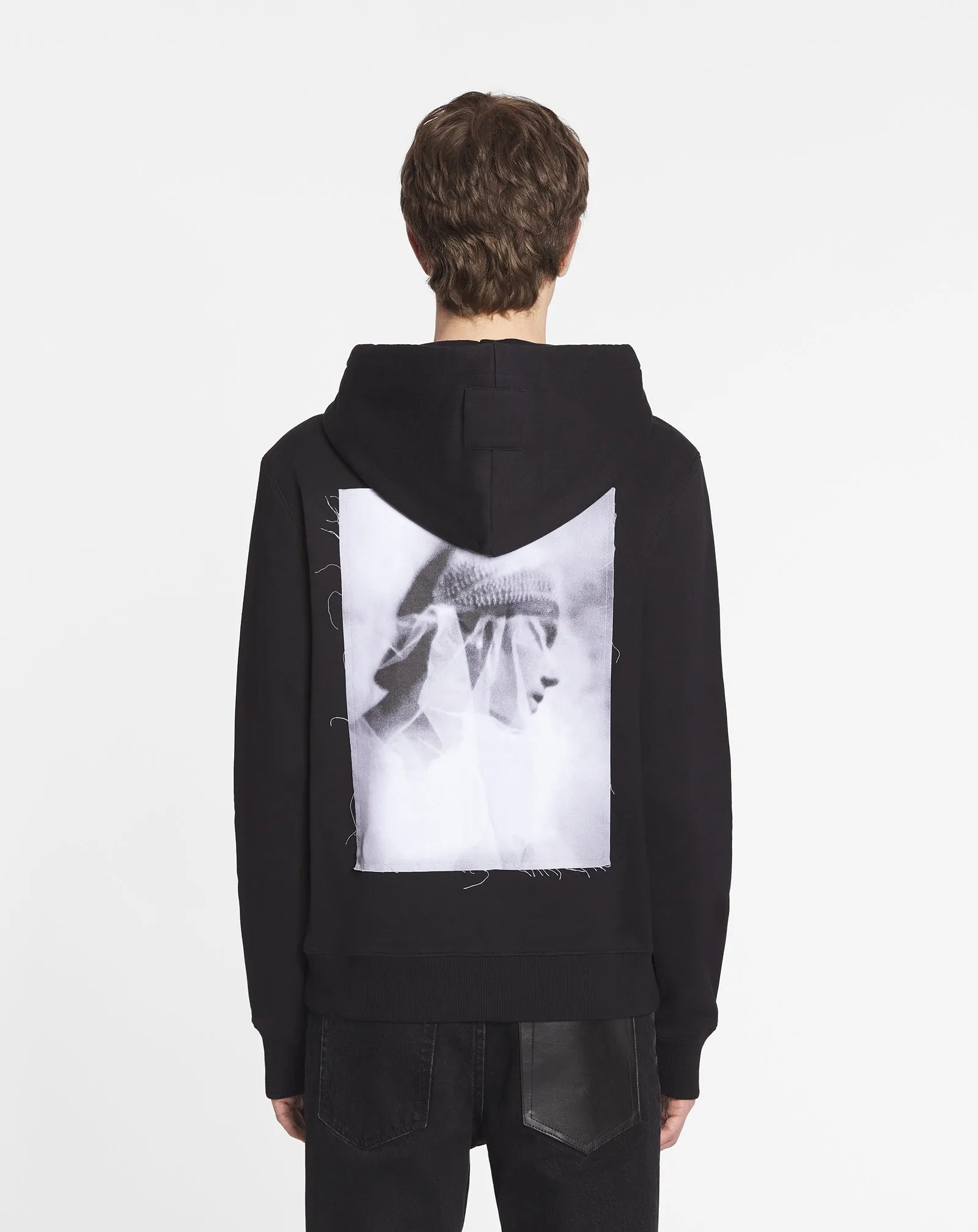 ARCHIVES PRINT ZIPPED HOODIE