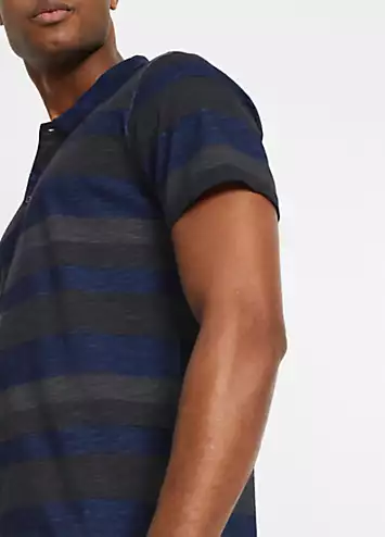 bonprix Striped Cotton Polo Shirt | Grattan