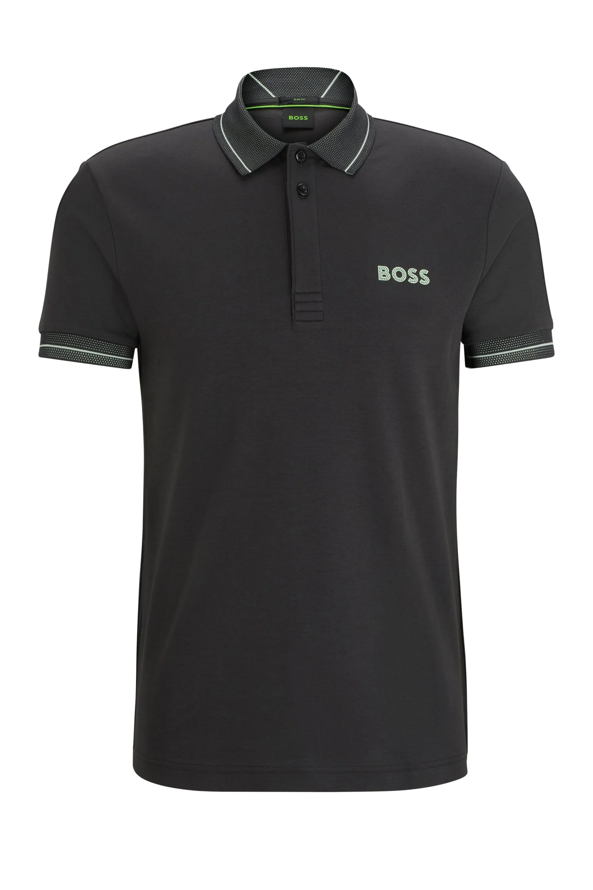 Boss Paule 1 Polo Shirt Charcoal