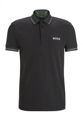 Boss Paule 1 Polo Shirt Charcoal