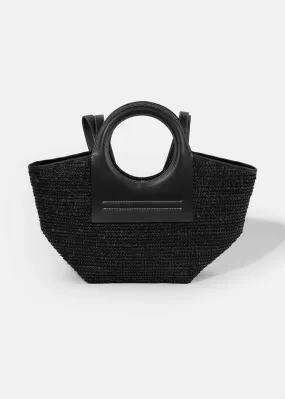 Cala S Raffia bag - Black