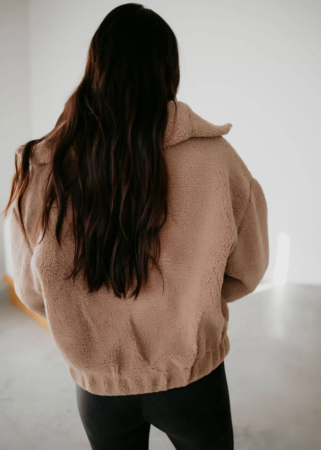 Callie Half Zip Sherpa Pullover