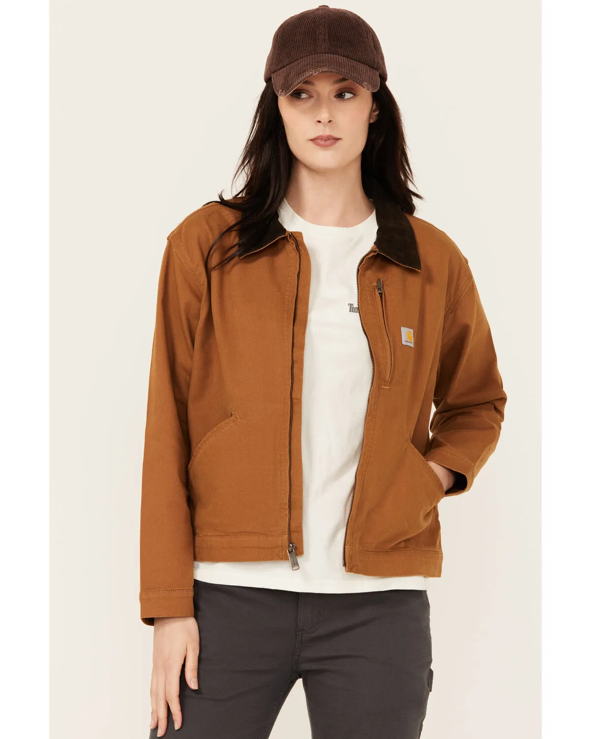 Carhartt Women's Rugged Flex Loose Fit Canvas Detroit Jacket