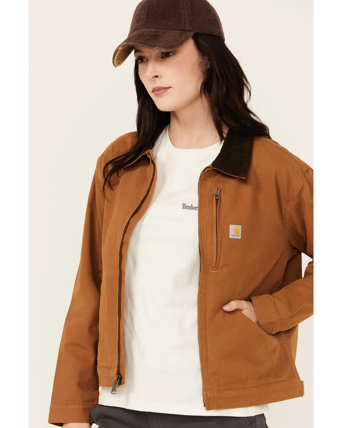 Carhartt Women's Rugged Flex Loose Fit Canvas Detroit Jacket