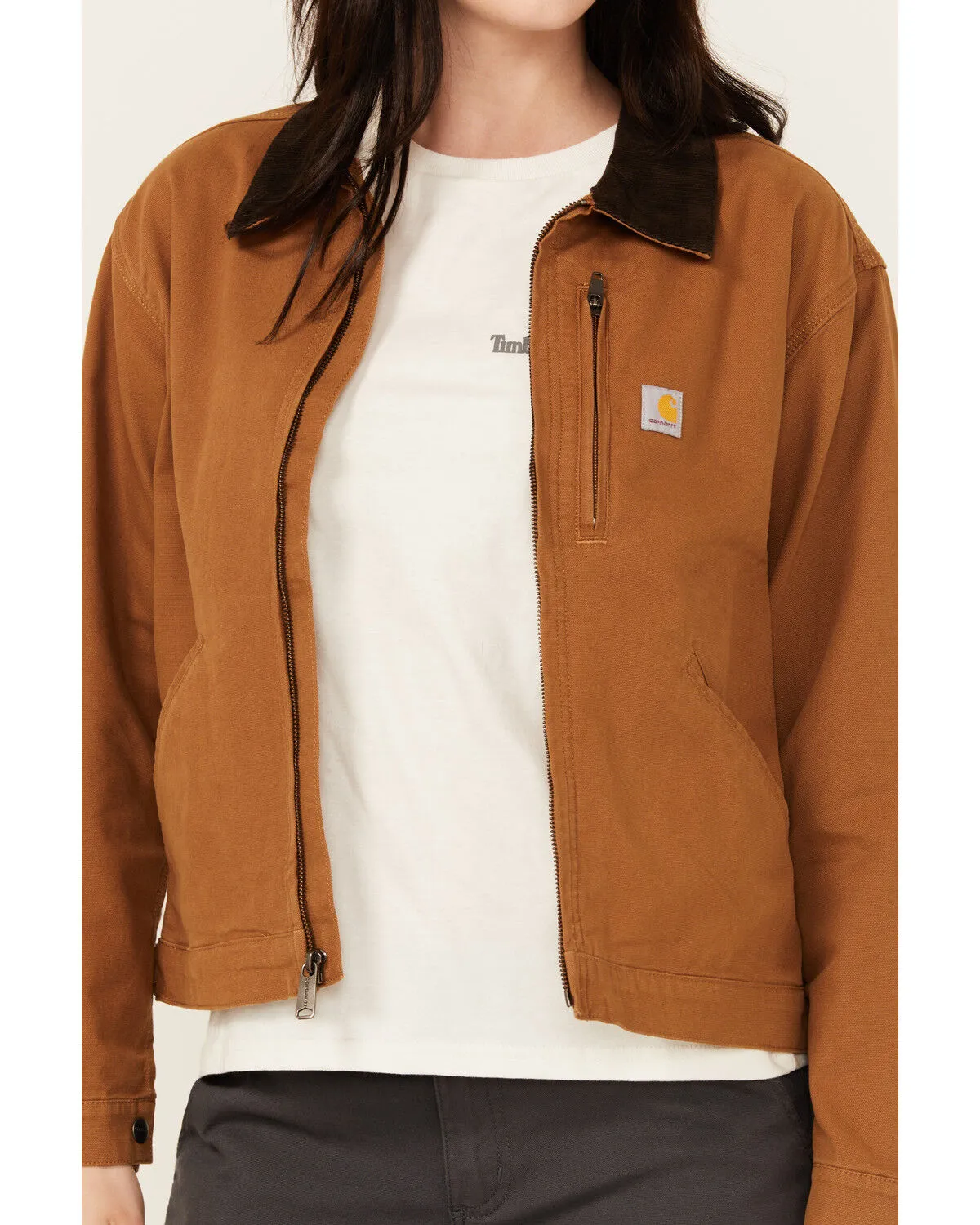 Carhartt Women's Rugged Flex Loose Fit Canvas Detroit Jacket