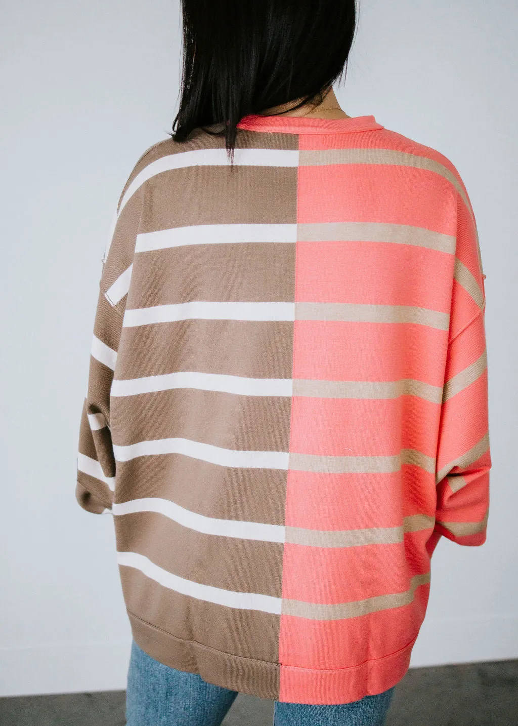 Catelyn Oversized Striped Pullover