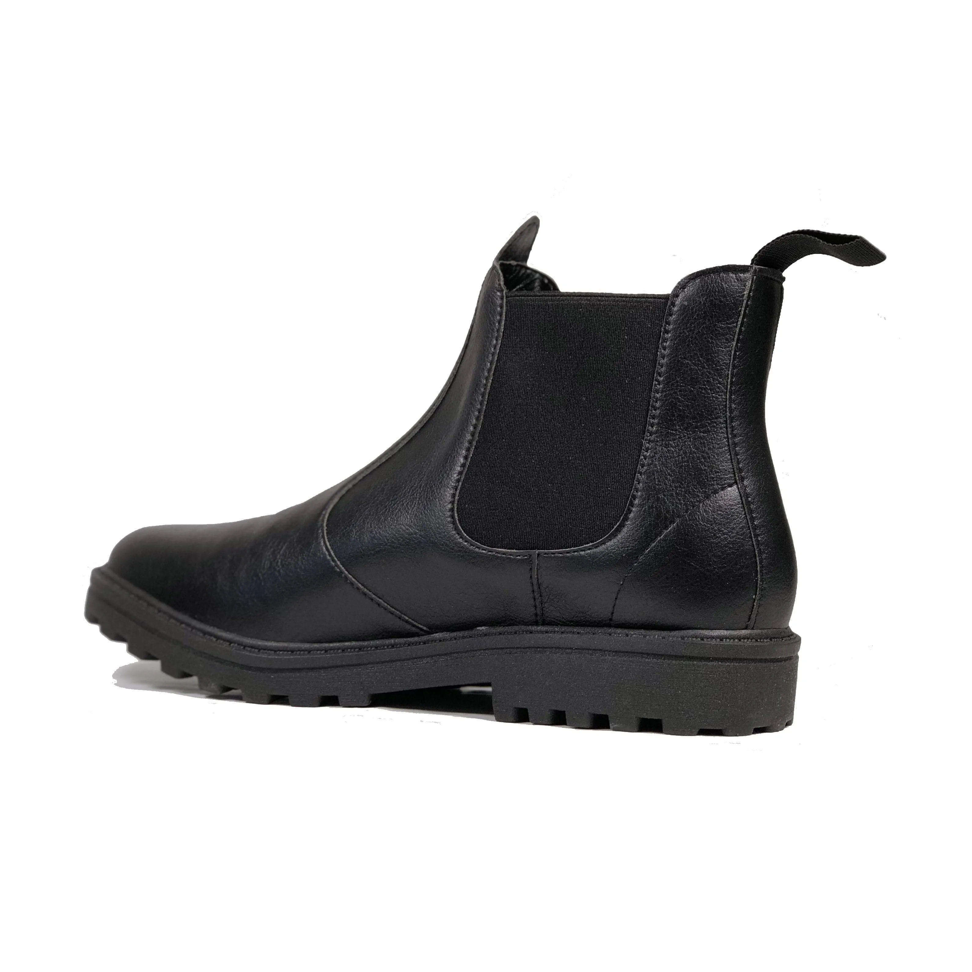 Chelsea boot - vegan school shoe by Vegan Style - black