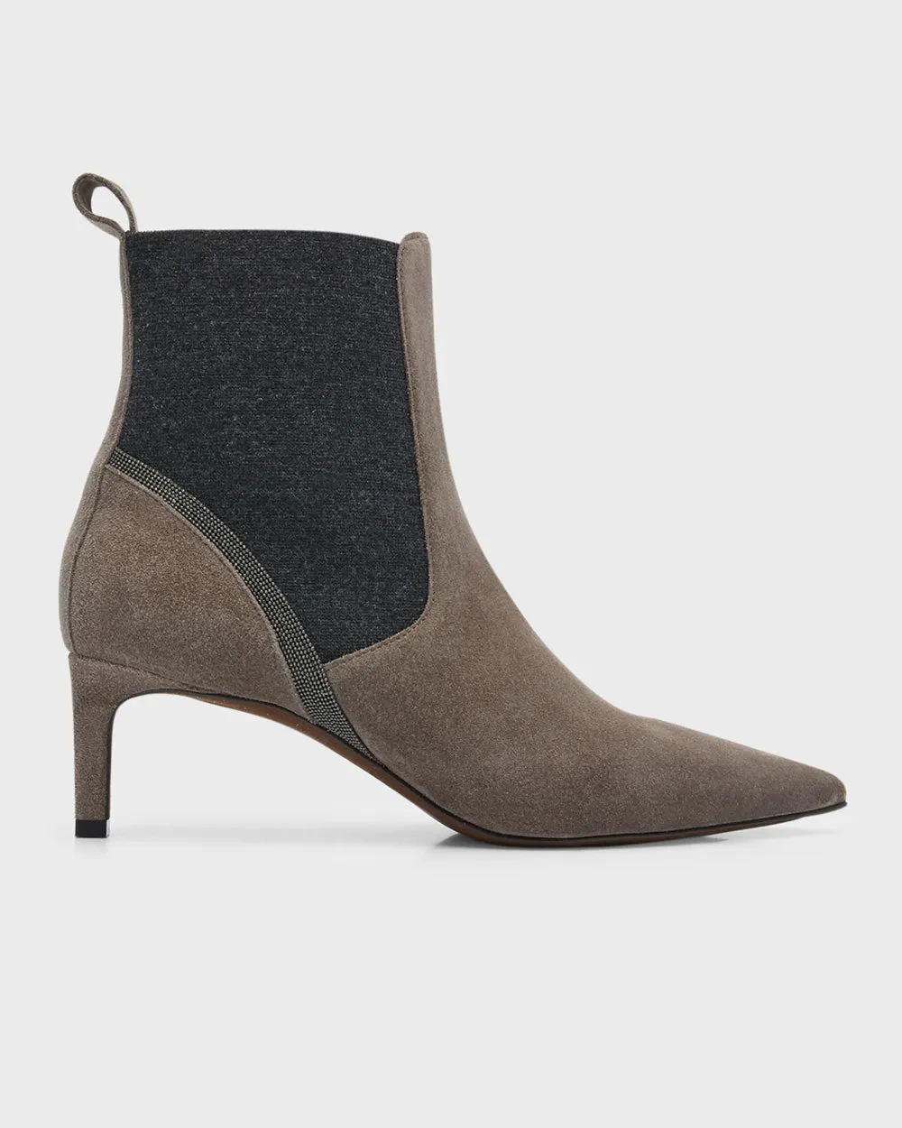 Chelsea Kitten Heel Ankle Boot in Ossido