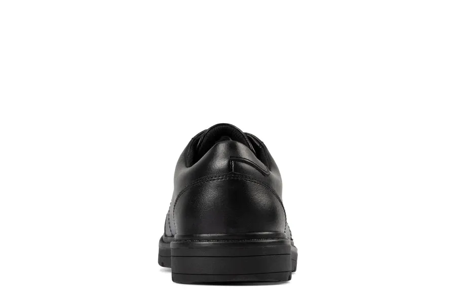 Clarks Loxham Pace Y Black Leather