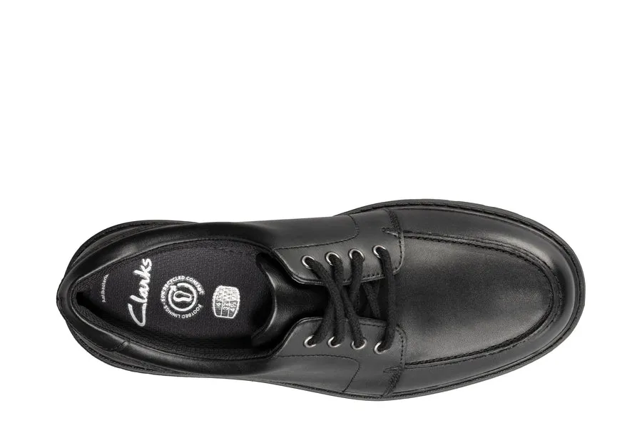 Clarks Loxham Pace Y Black Leather