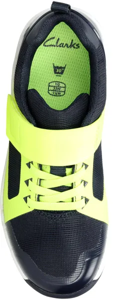 Clarks ORBIT RACE BLACK LIME