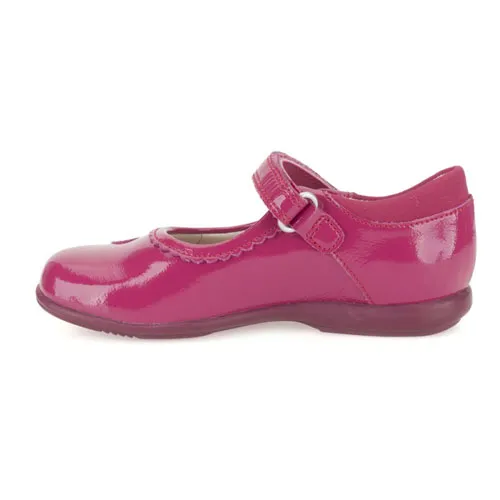 Clarks TRIXI HEART BERRY FUSCHIA PATENT