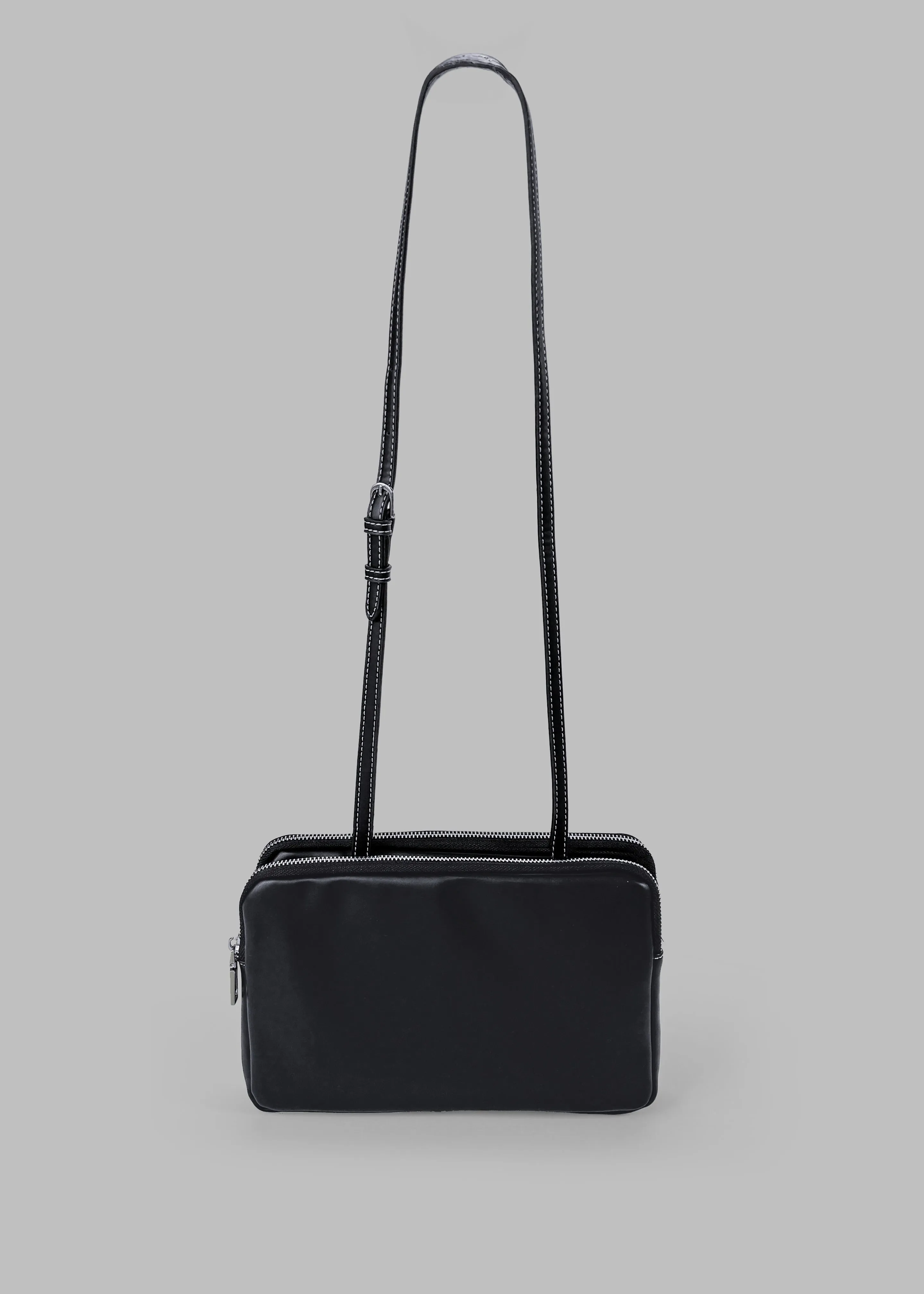 Colby Square Zip Bag - Black