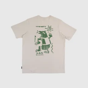 Columbia Explorers Canyon Tee - Dark Stone / Bearly Tribe