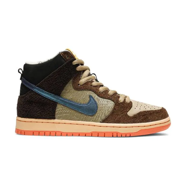 Concepts x nike dunk high pro sb (turdunken/ tan brown/ rattan/ parachute beige/ orange chalk/ baroq