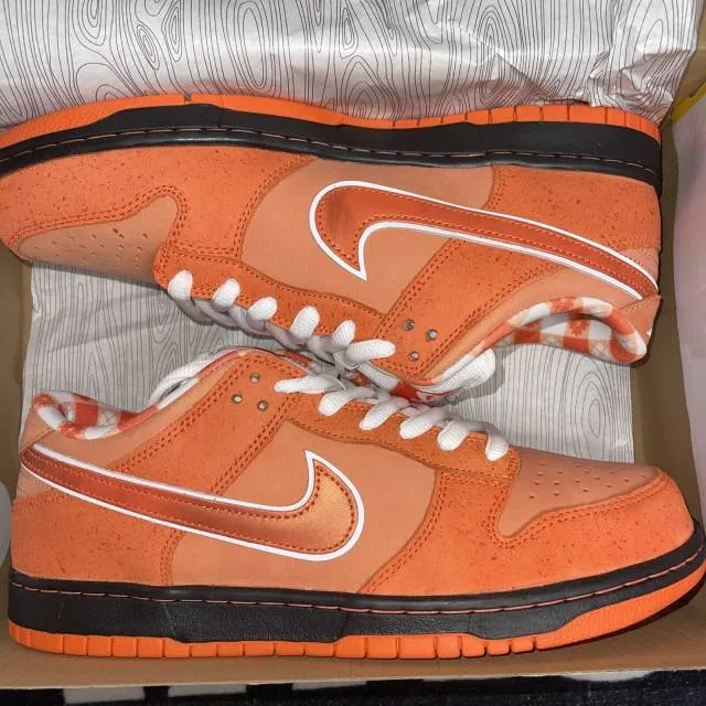 Concepts x nike sb dunk low orange lobster