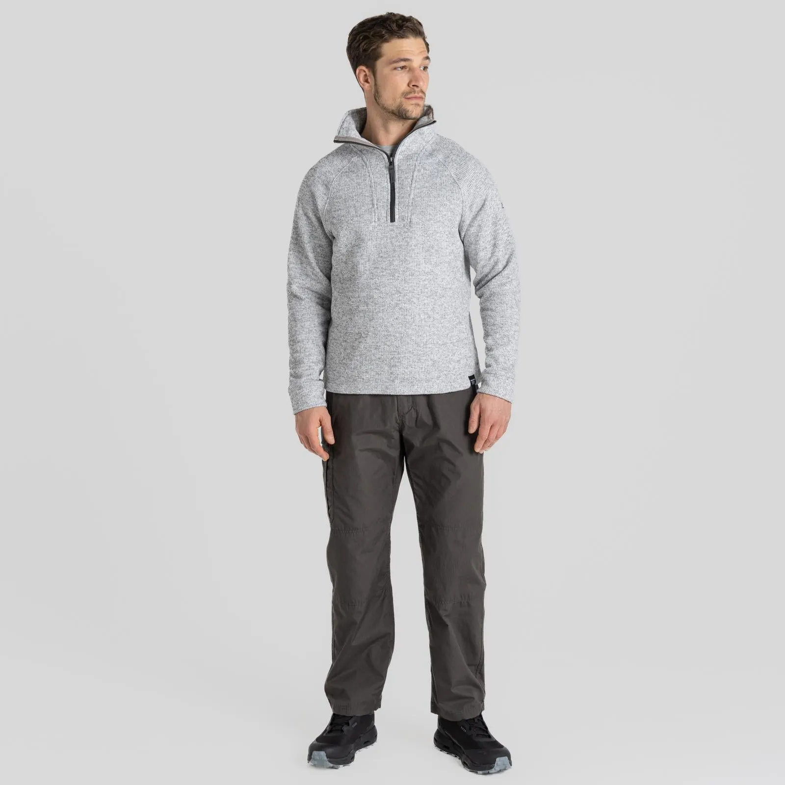 Craghoppers Mens Wole Half Zip High Collar Pullover Fleece