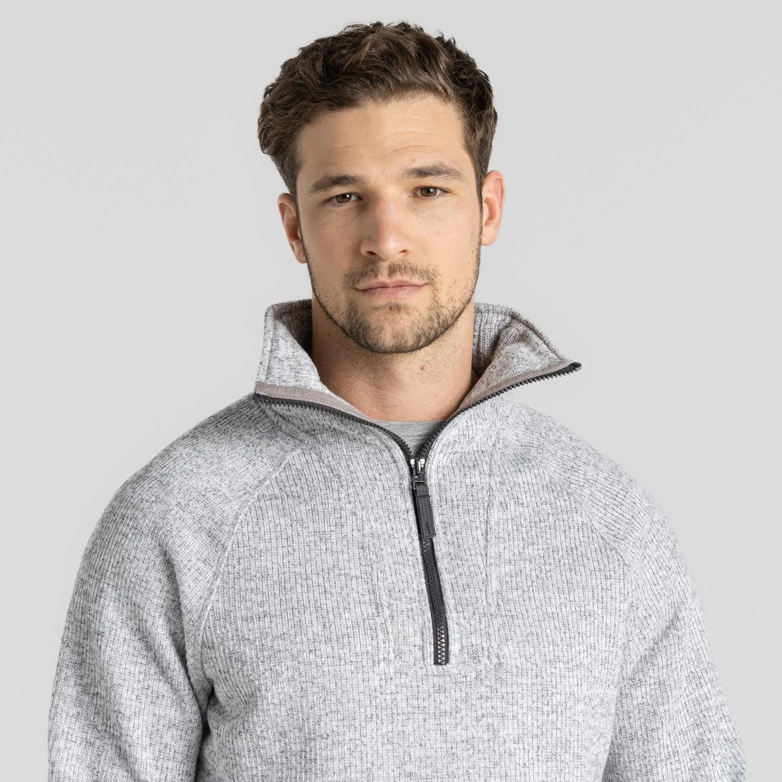 Craghoppers Mens Wole Half Zip High Collar Pullover Fleece