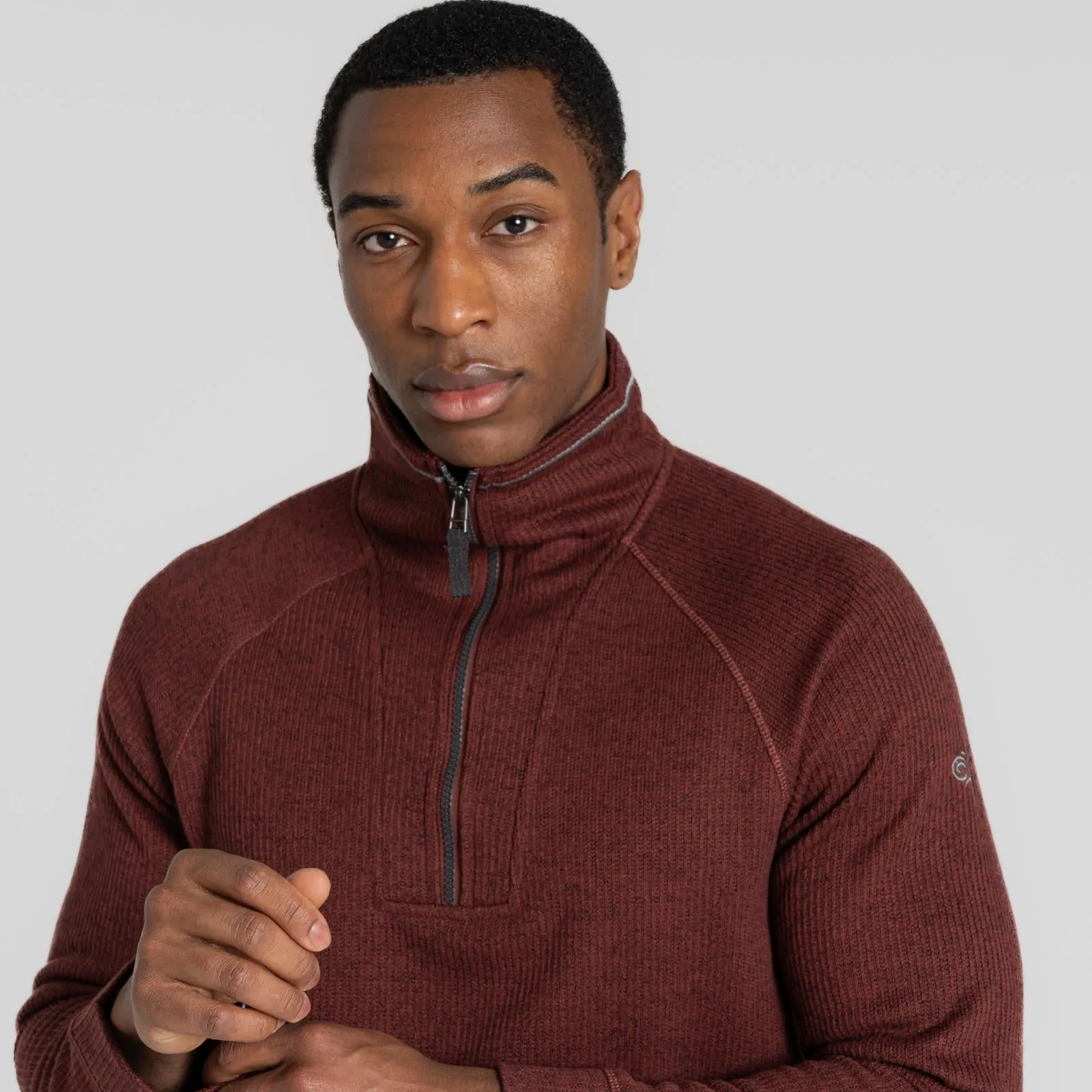 Craghoppers Mens Wole Half Zip High Collar Pullover Fleece