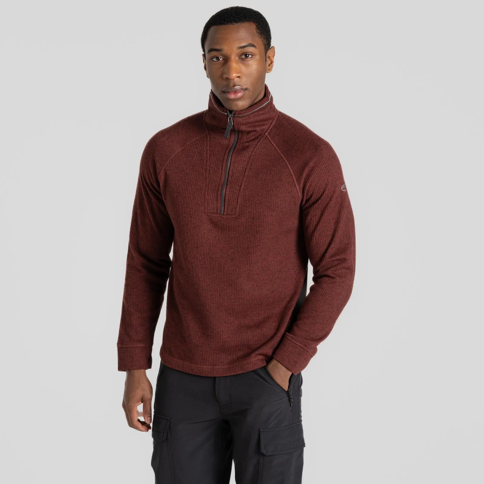 Craghoppers Mens Wole Half Zip High Collar Pullover Fleece