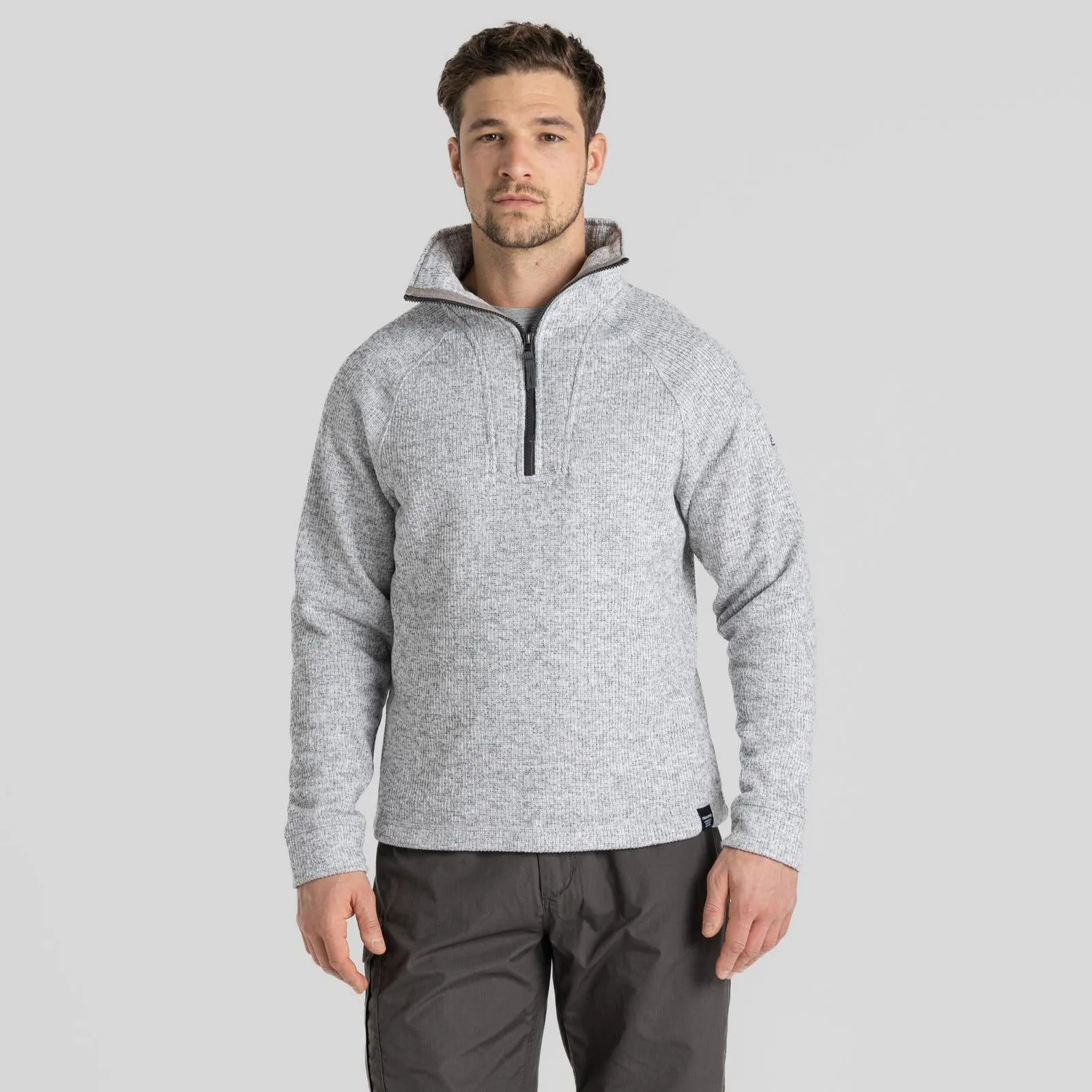 Craghoppers Mens Wole Half Zip High Collar Pullover Fleece