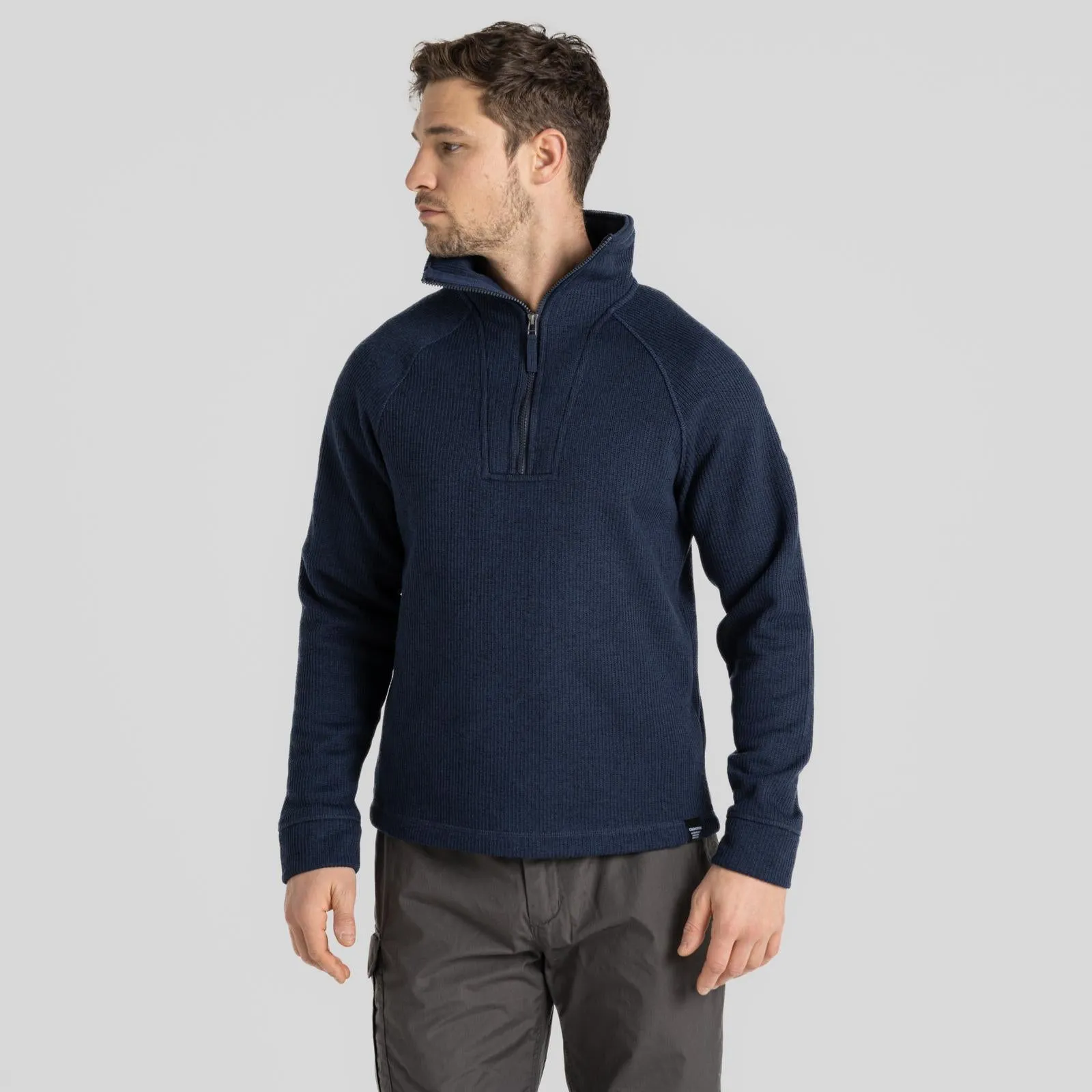 Craghoppers Mens Wole Half Zip High Collar Pullover Fleece