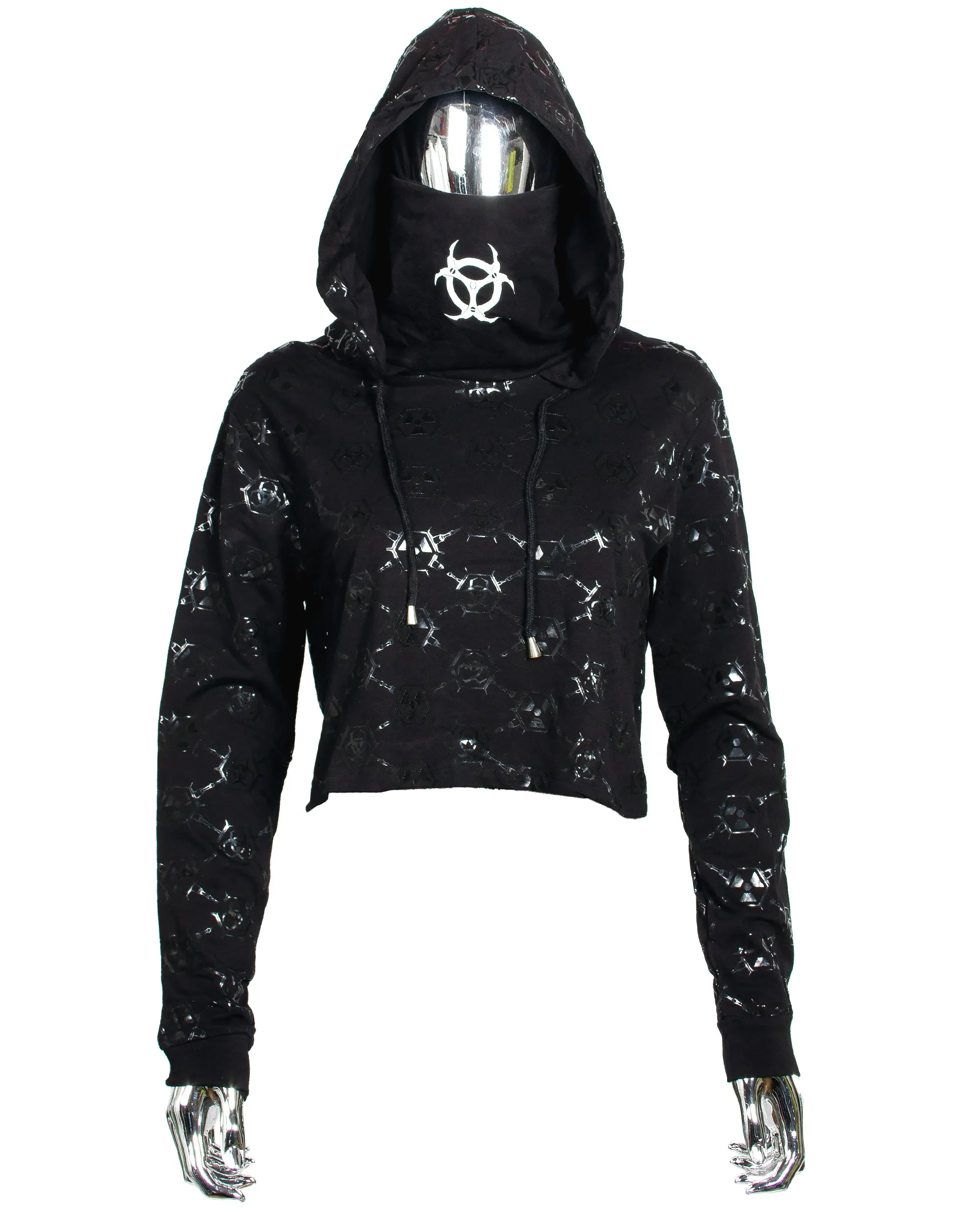 CROP FUTURE HOODIE TOXIC MONOGRAM