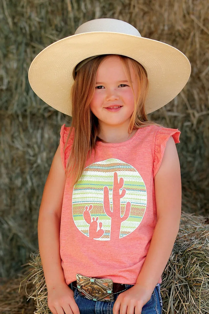 Cruel Girls Pink Cactus Tank