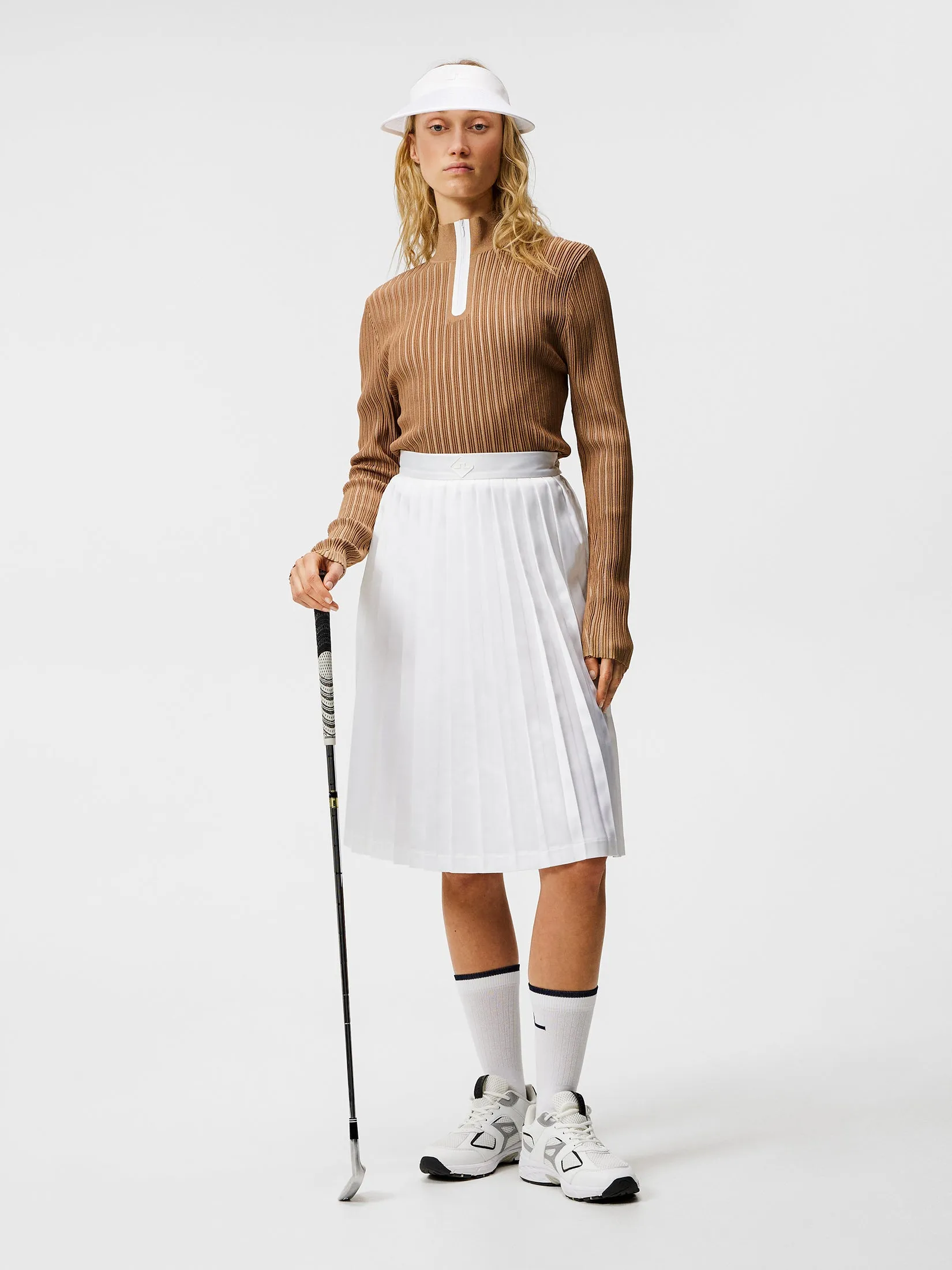 Dorothea Pleated Skirt / White