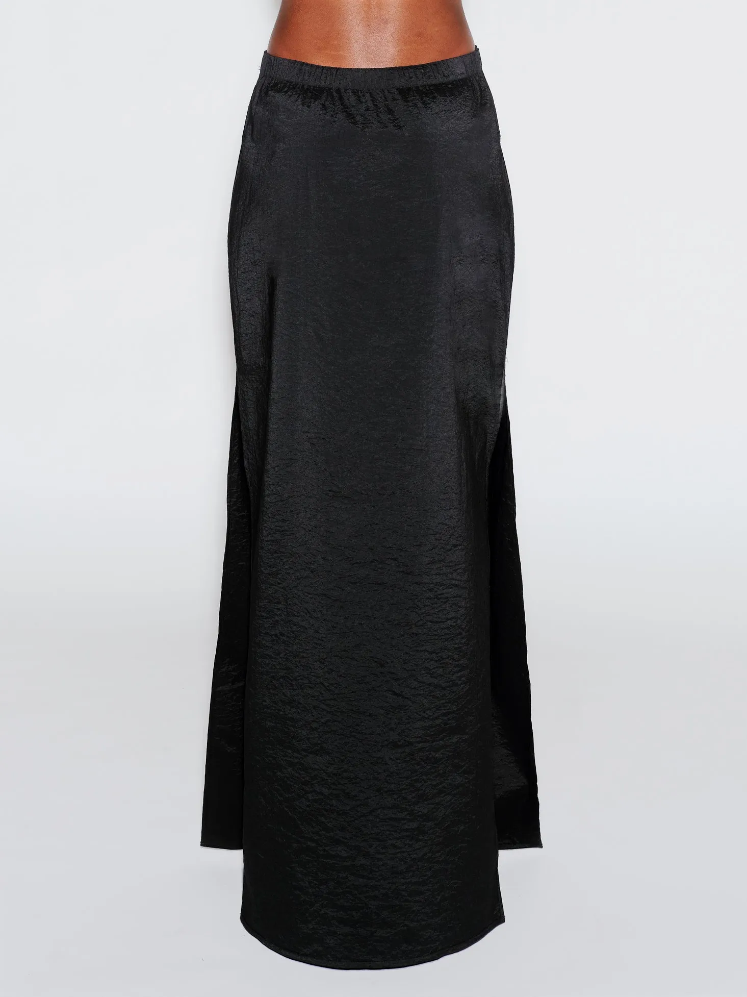 DOUBLE LAYER SPLIT SKIRT