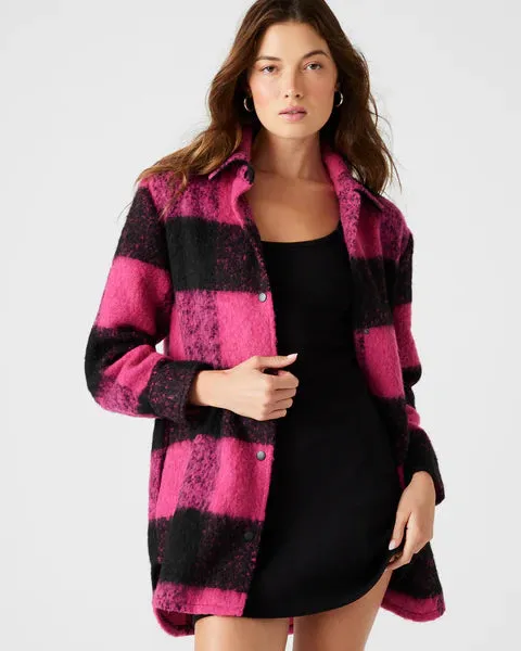 Eldridge Plaid Jacket - Hot Pink Multi