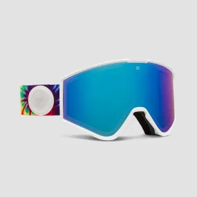 Electric Kleveland Small Snow Goggles Tie Dye/Blue Chrome