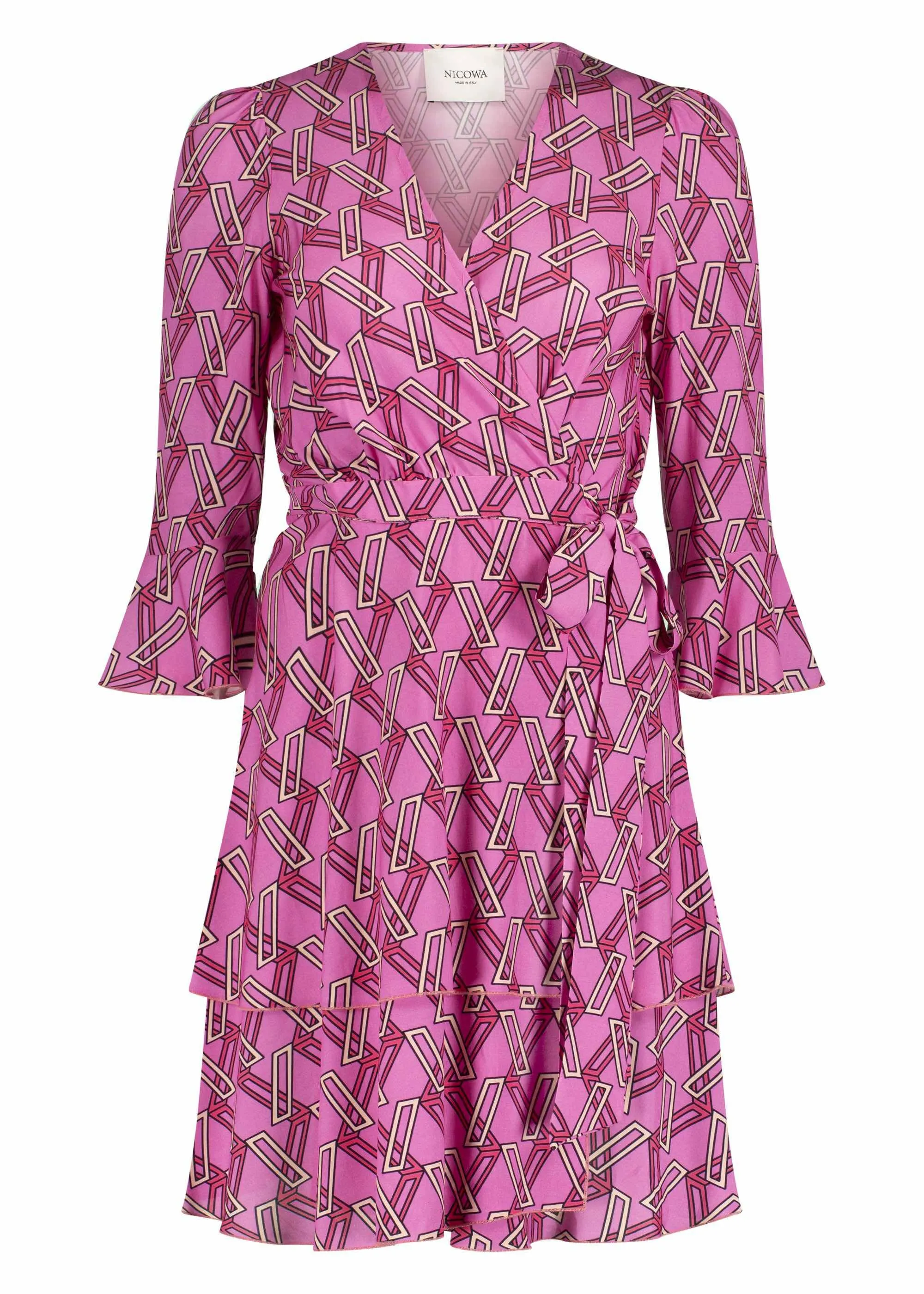 Extravagant wrap dress - PINOWA in PINK