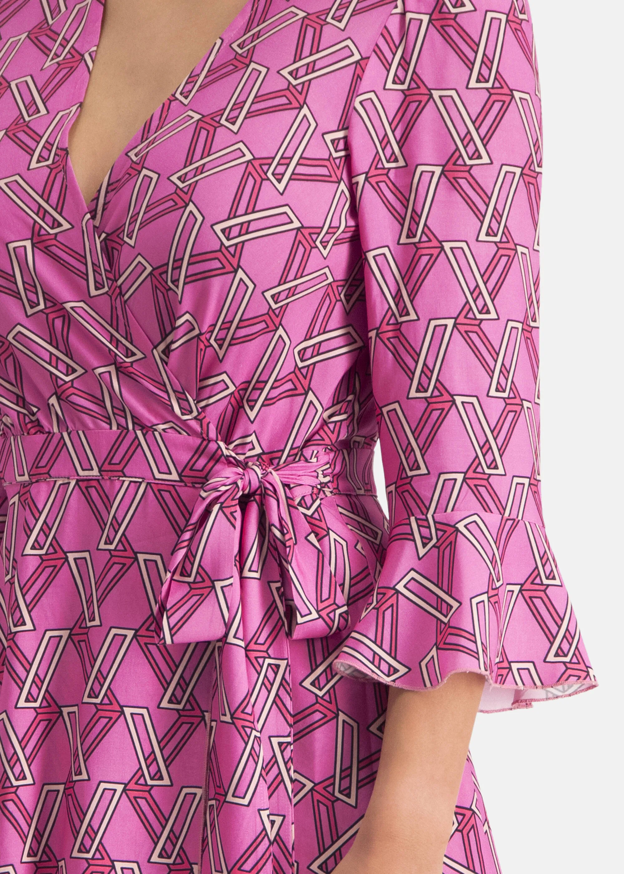 Extravagant wrap dress - PINOWA in PINK