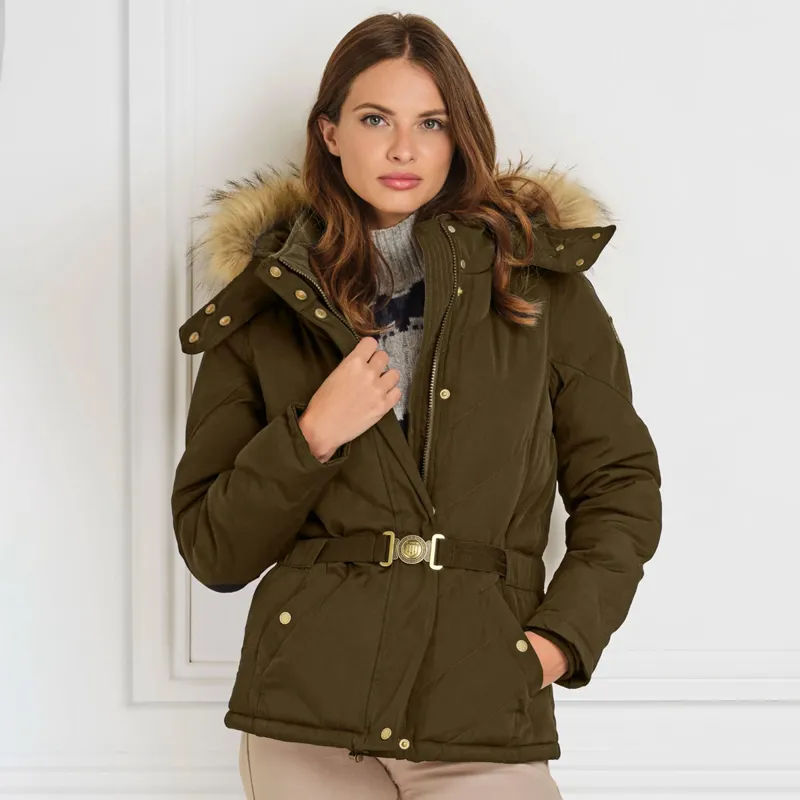 Fairfax and Favor Charlotte Ladies Eco-Fill Quilted Jacket - Khaki