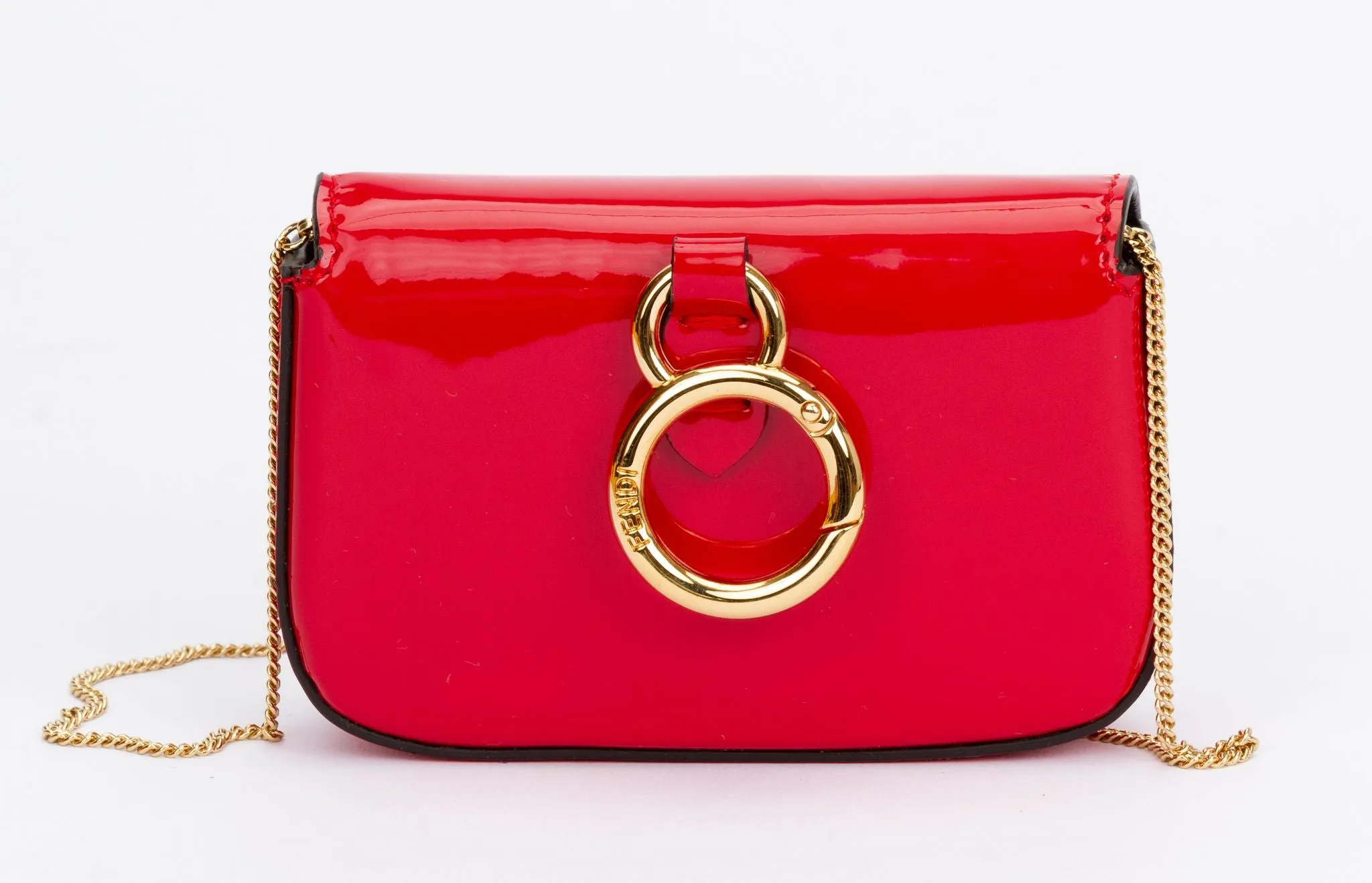 Fendi Baguette Nano Bag Charm Red