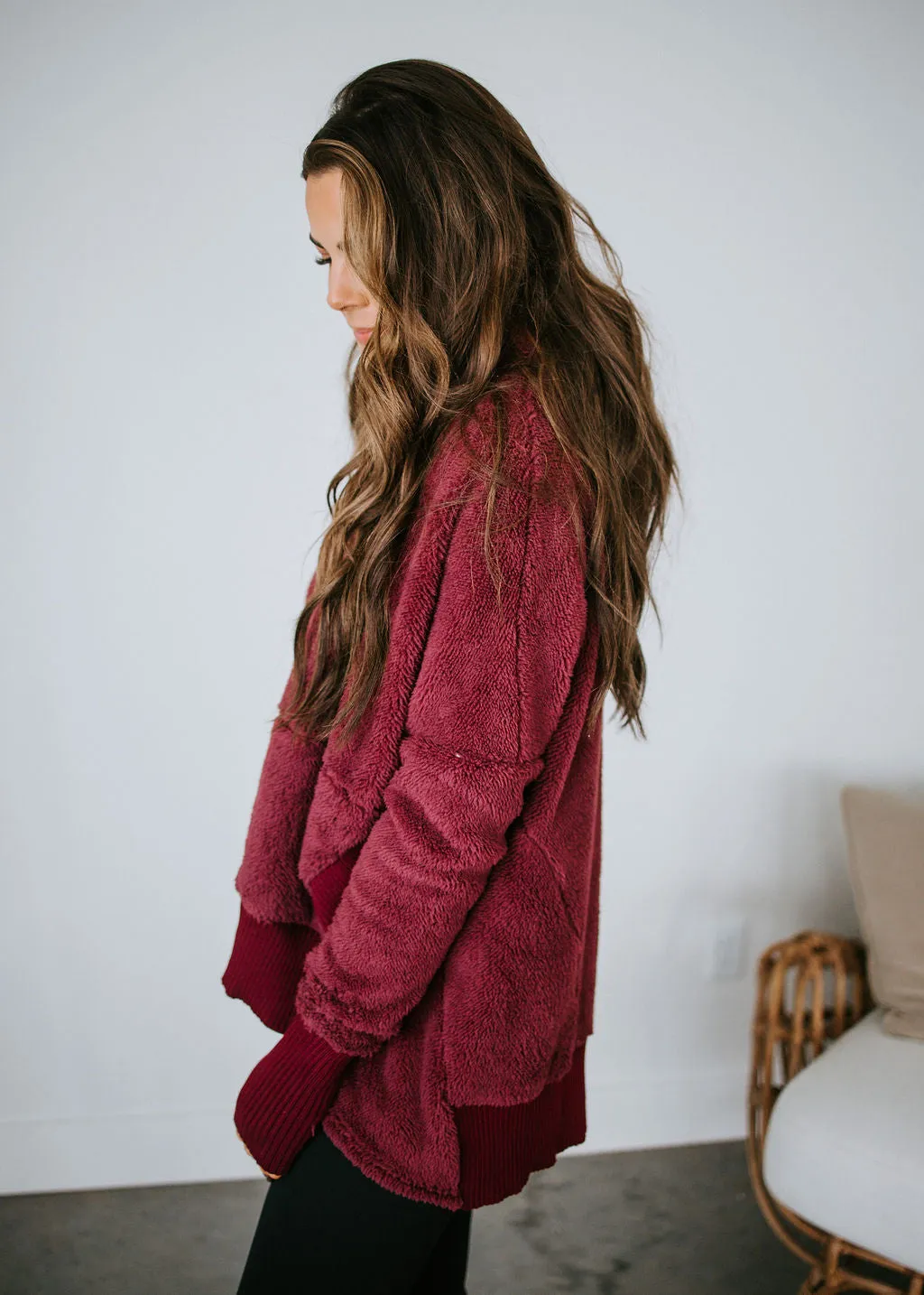 Fur Real Style Oversized Pullover